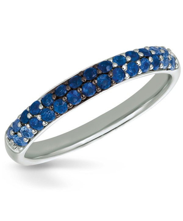 Sapphire Band (1/2 ct) in 14k White Gold