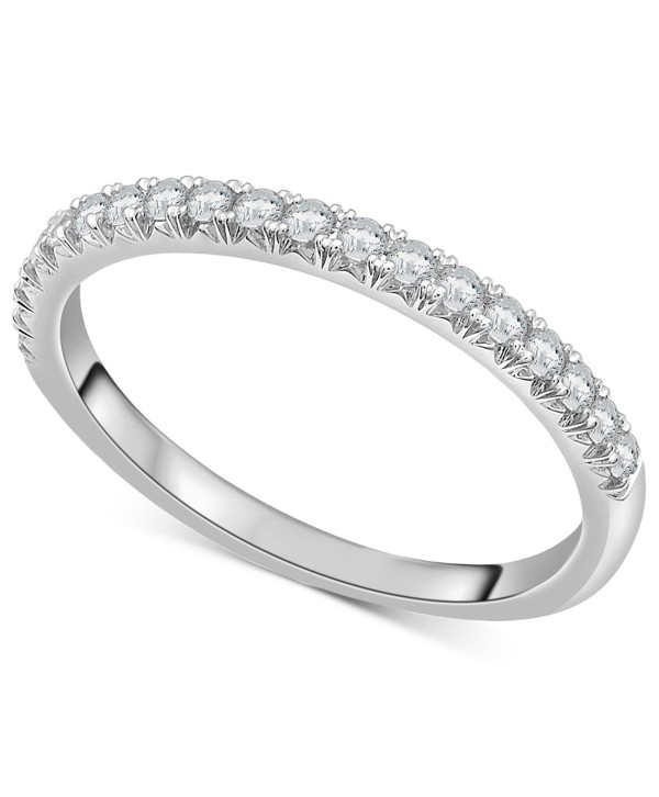 Diamond Half Circle Wedding Band (1/4 ct) in Platinum