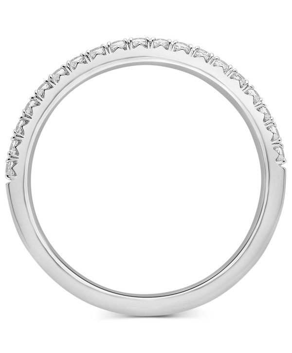 Diamond Half Circle Wedding Band (1/4 ct) in Platinum