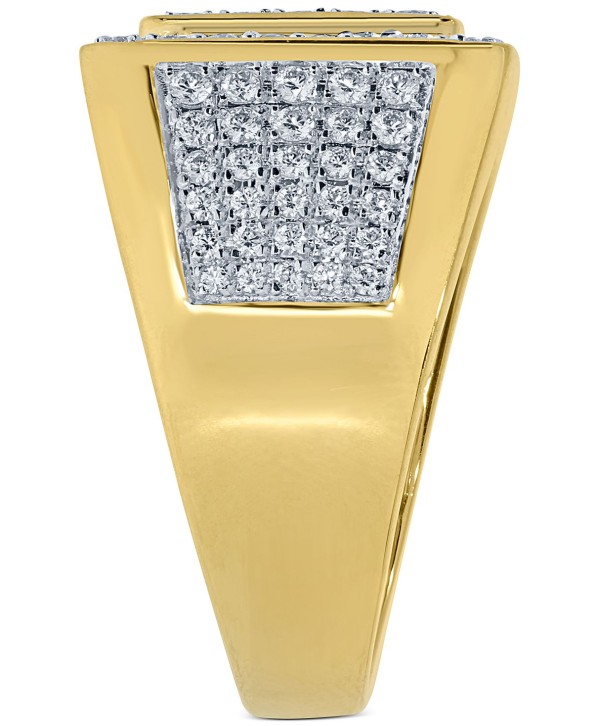 Men's Diamond Multi-Cluster Ring (2 ct) in 10k Gold