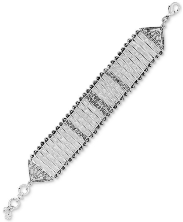 Silver-Tone Link Bracelet