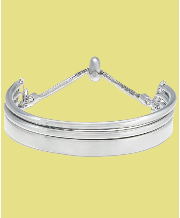 Silver-Tone Slider Bracelet