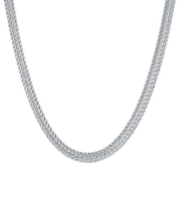 Fine Silver-Plated Woven Necklace