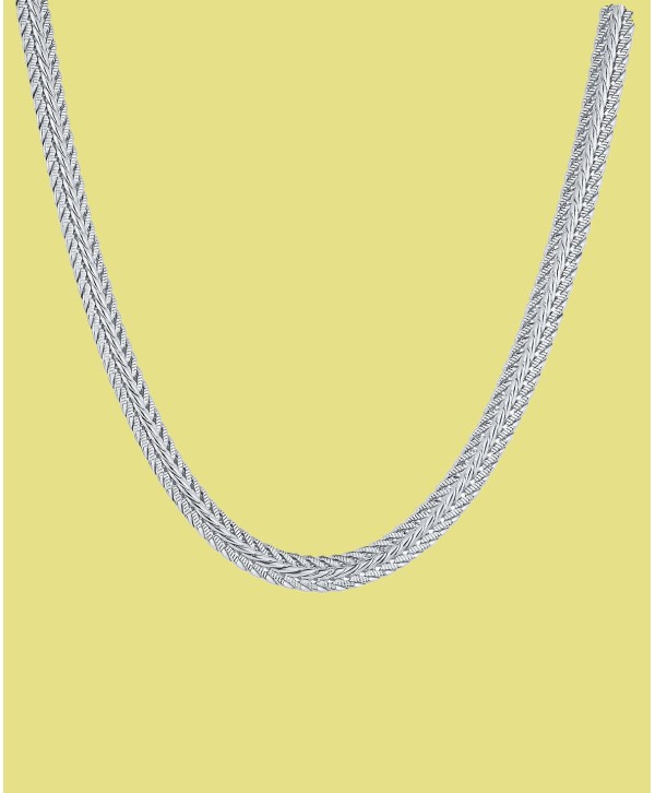 Fine Silver-Plated Woven Necklace