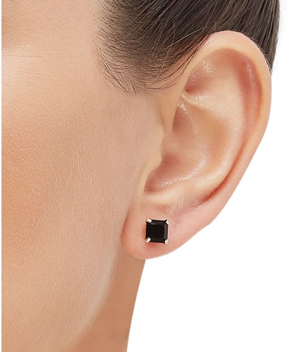 Onyx Stud Earrings in 14k Gold