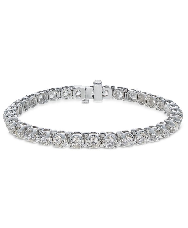 Diamond Tennis Bracelet (8 ct) in 14k White Gold