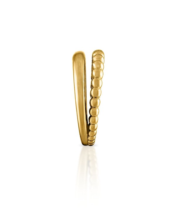 Women's Phoenix 18K Gold-Plated Brass Dotted Ring