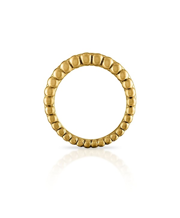 Women's Phoenix 18K Gold-Plated Brass Dotted Ring