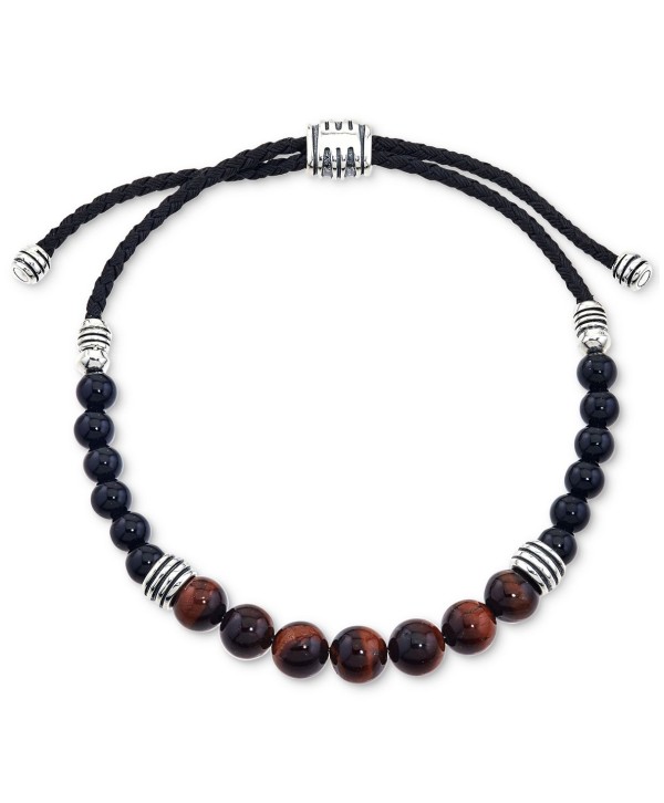 Onyx (6mm) Beaded Bracelet in Sterling Silver