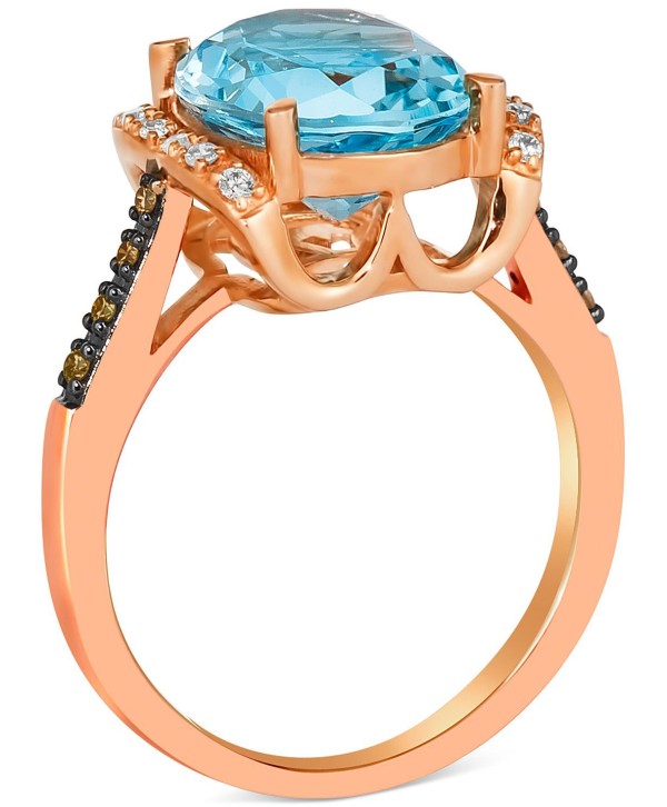 Diamond (1/6 ct tw.) Statement Ring in 14k Rose Gold