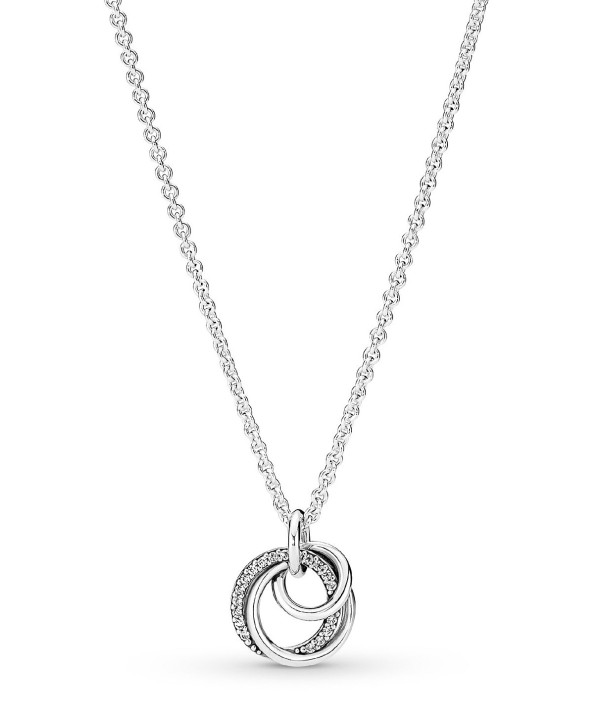 Sparkling Cubic Zirconia Pave Pendant Necklace